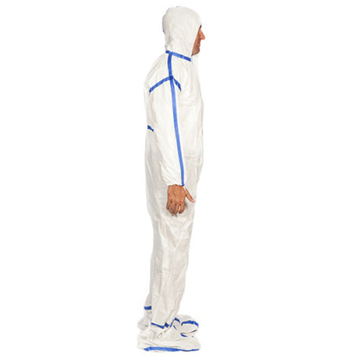TrueCare Biomedix Sterile Cleanroom Disposable Coveralls with Hood and Boot Covers White FullBody XLarge Size 20Case